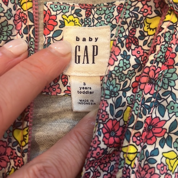 Gap Kids Floral Raincoat size 3 - Picture 3 of 5